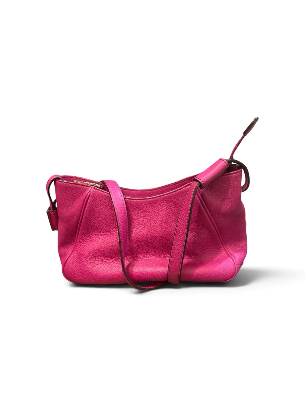 Pink Brooks Brothers Leather Crossbody Bag